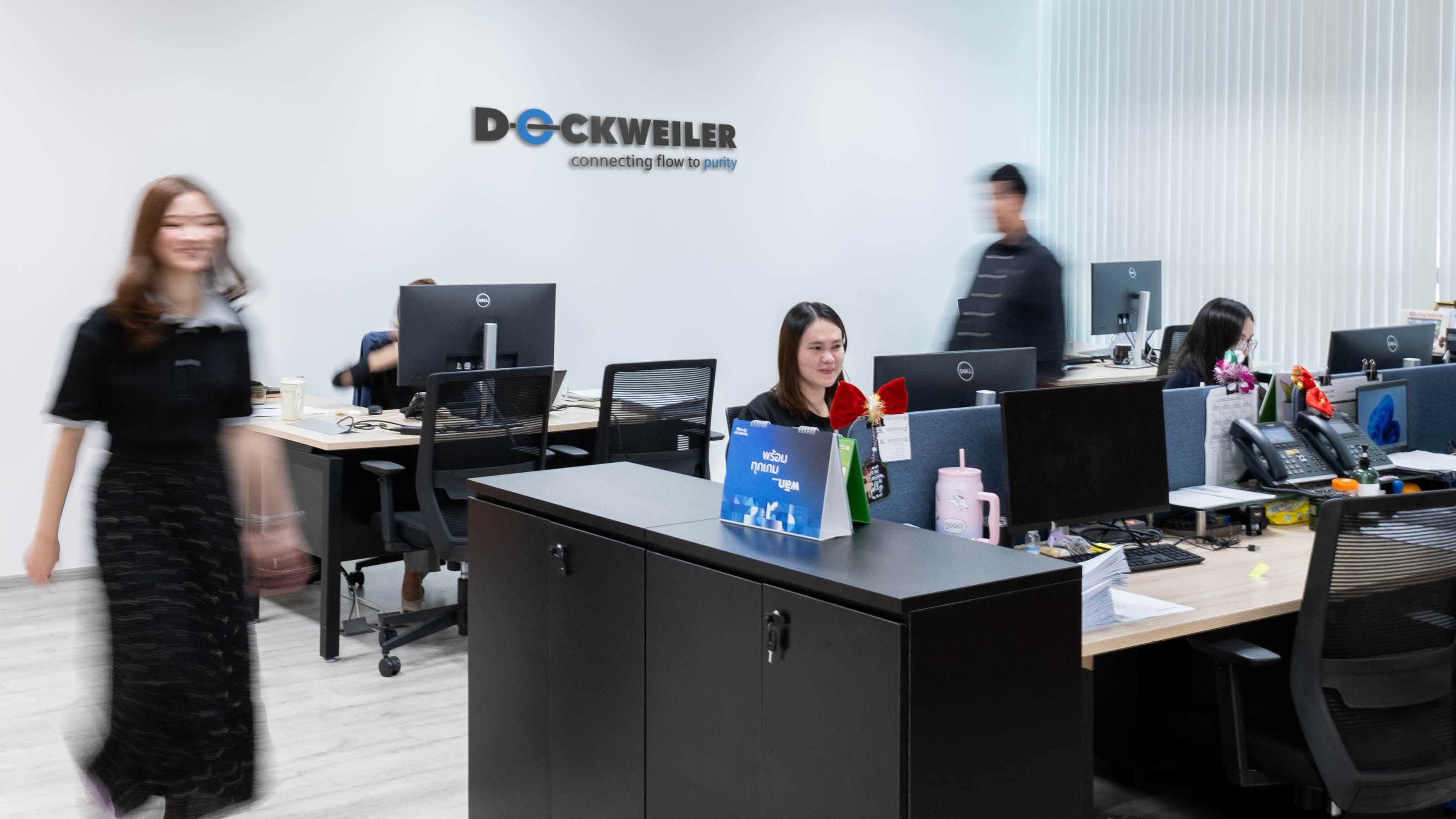 Office with several employees in Bangkok